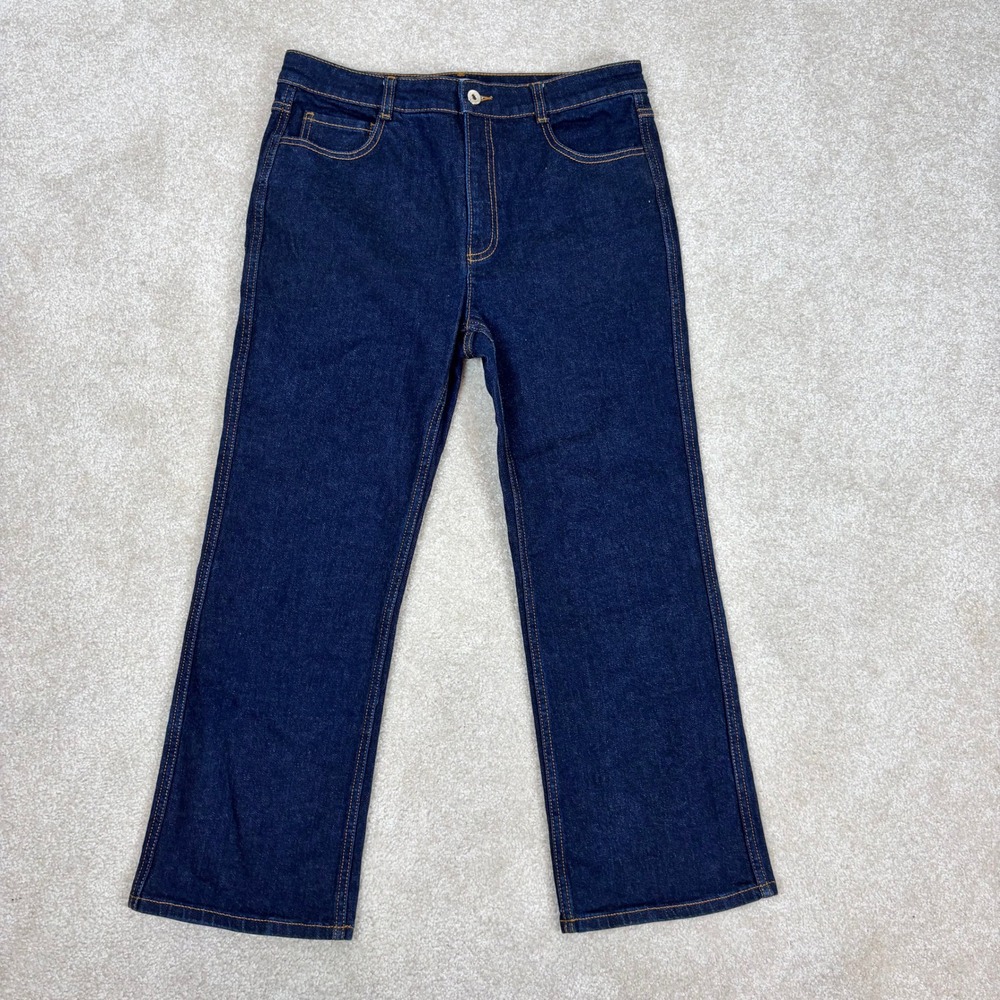 Kate Spade New York Dark Indigo Straight Leg High Rise Jeans K5142 Size 30 NWOT